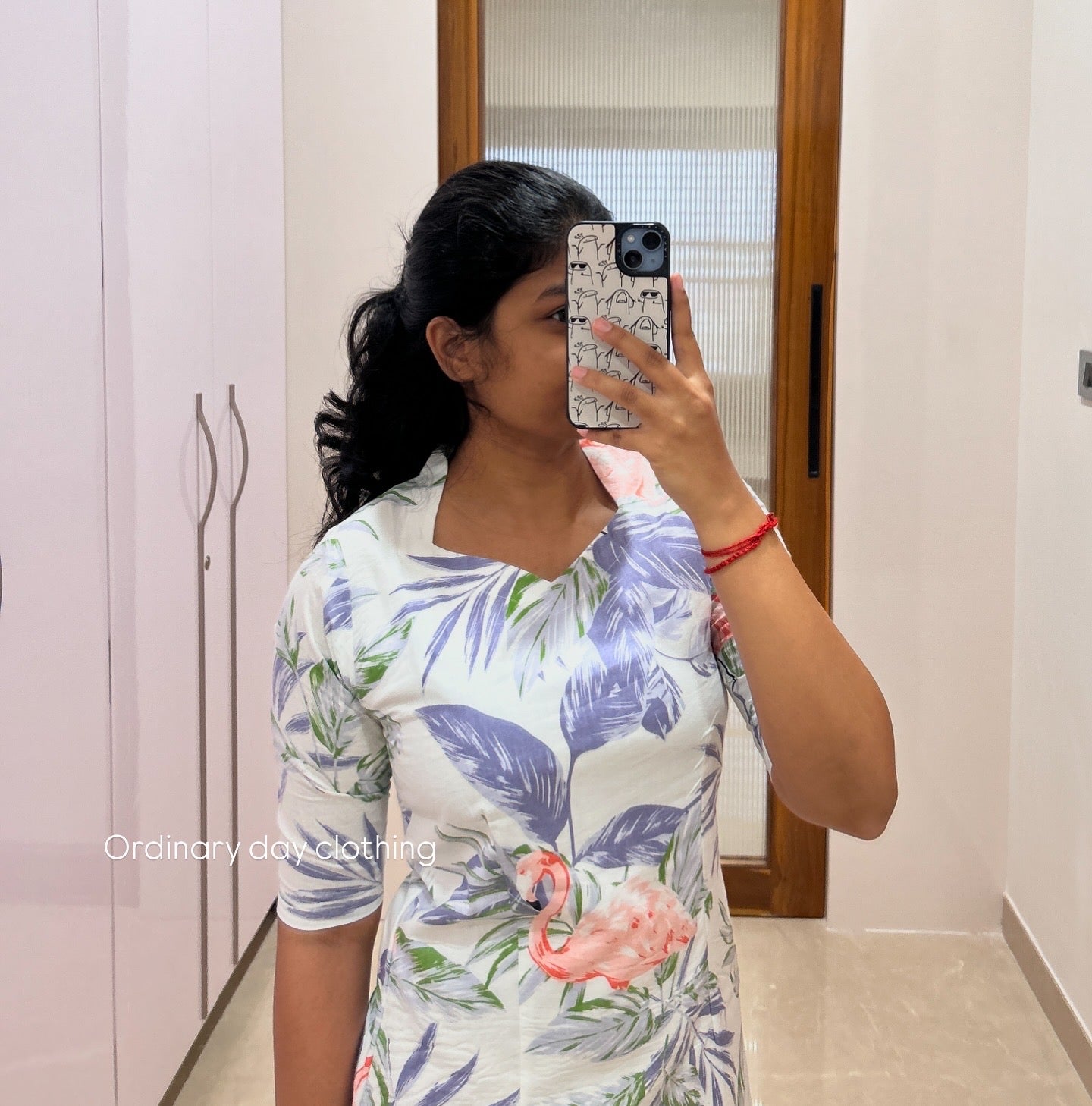 White flamingo kurti only