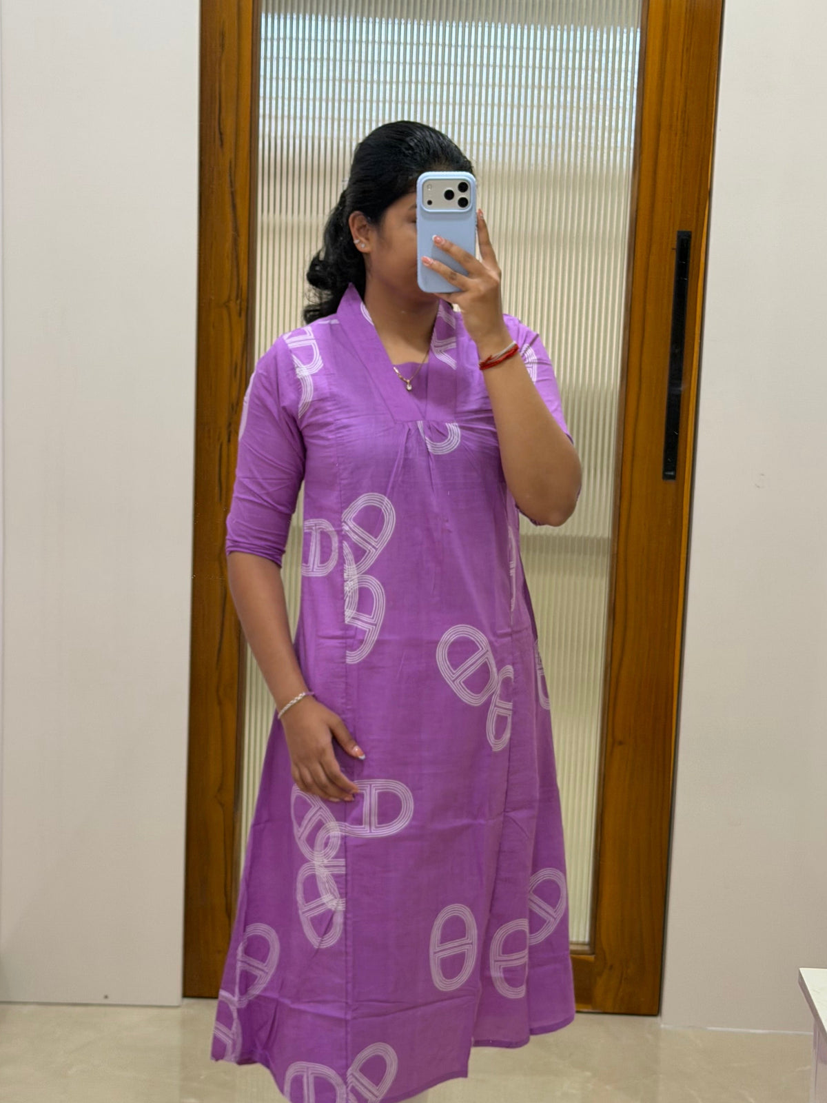 Lilac A-line kurti only