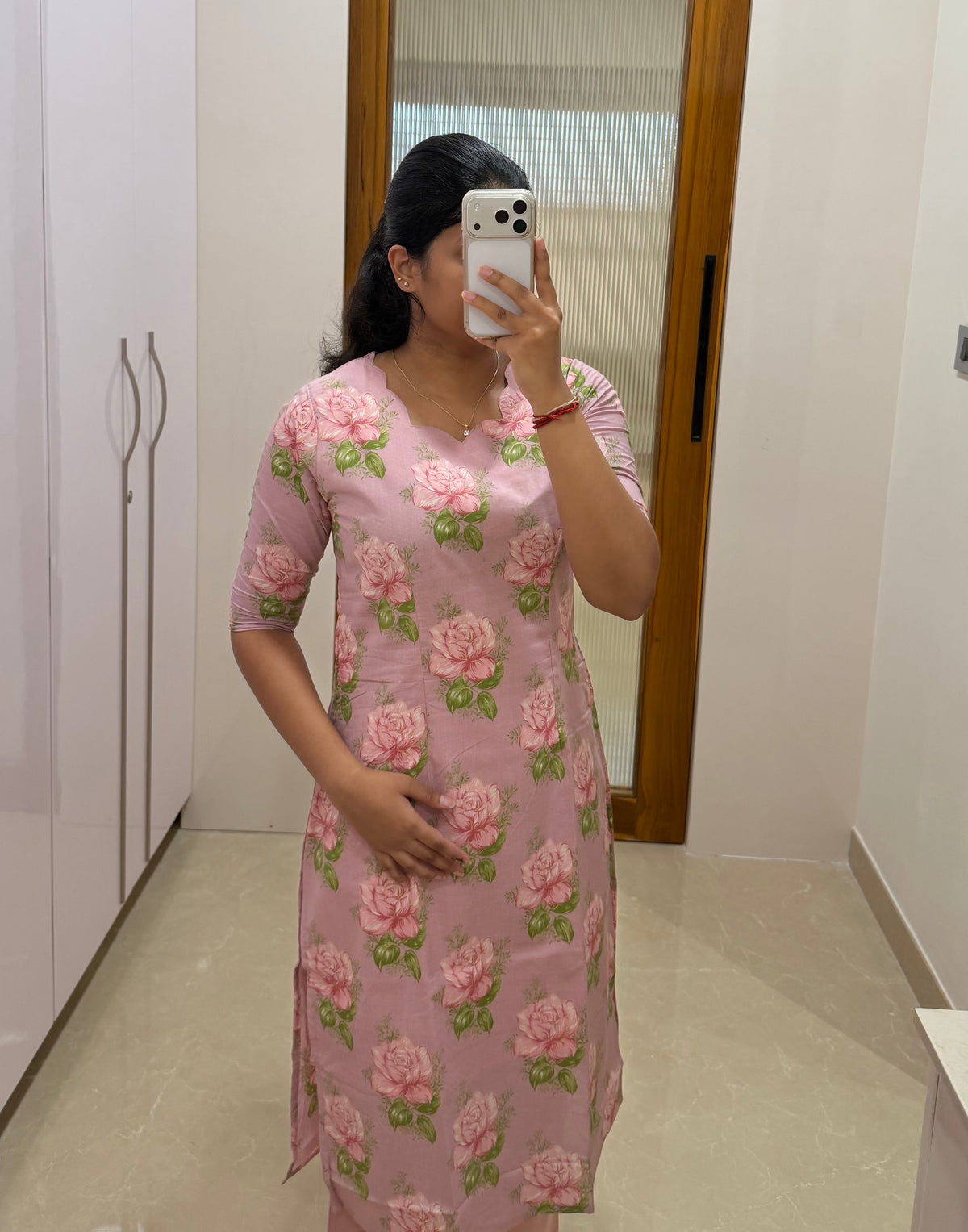 Pastel rose garden kurti only