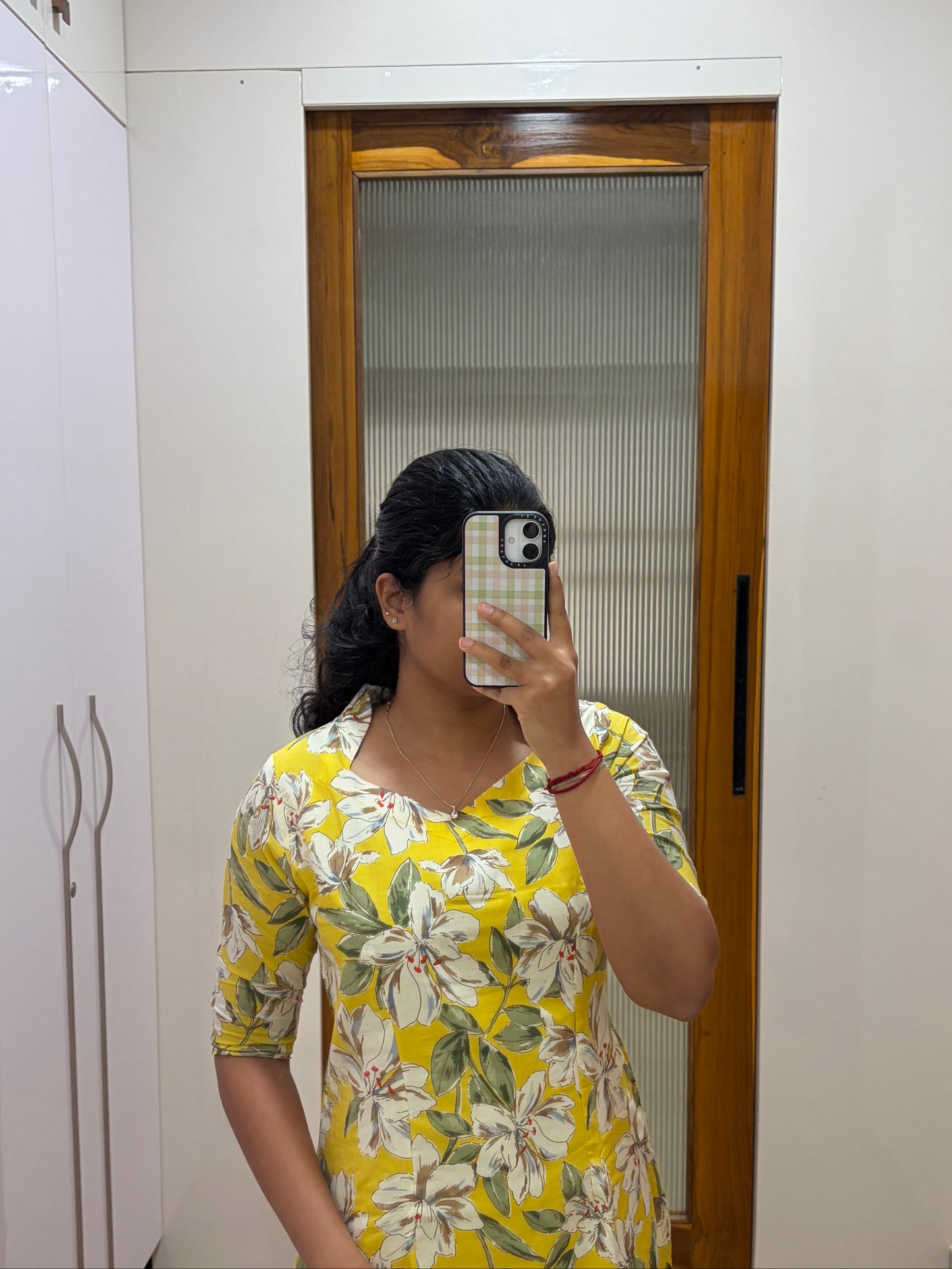 Yellow floral coord set