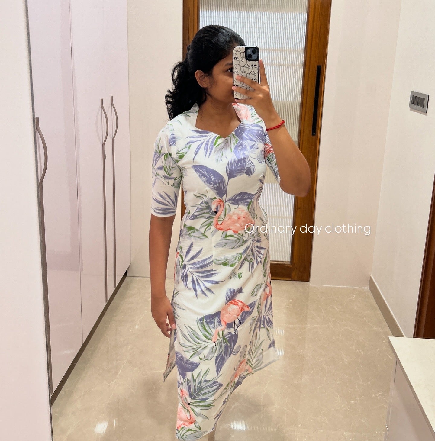 White flamingo kurti only
