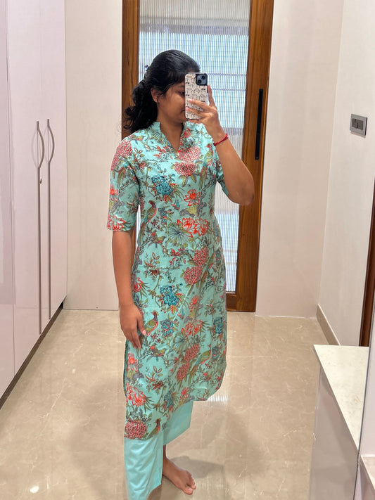 Turquoise blue coord set