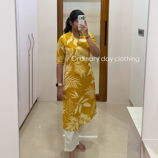 Yellow leaf coord set