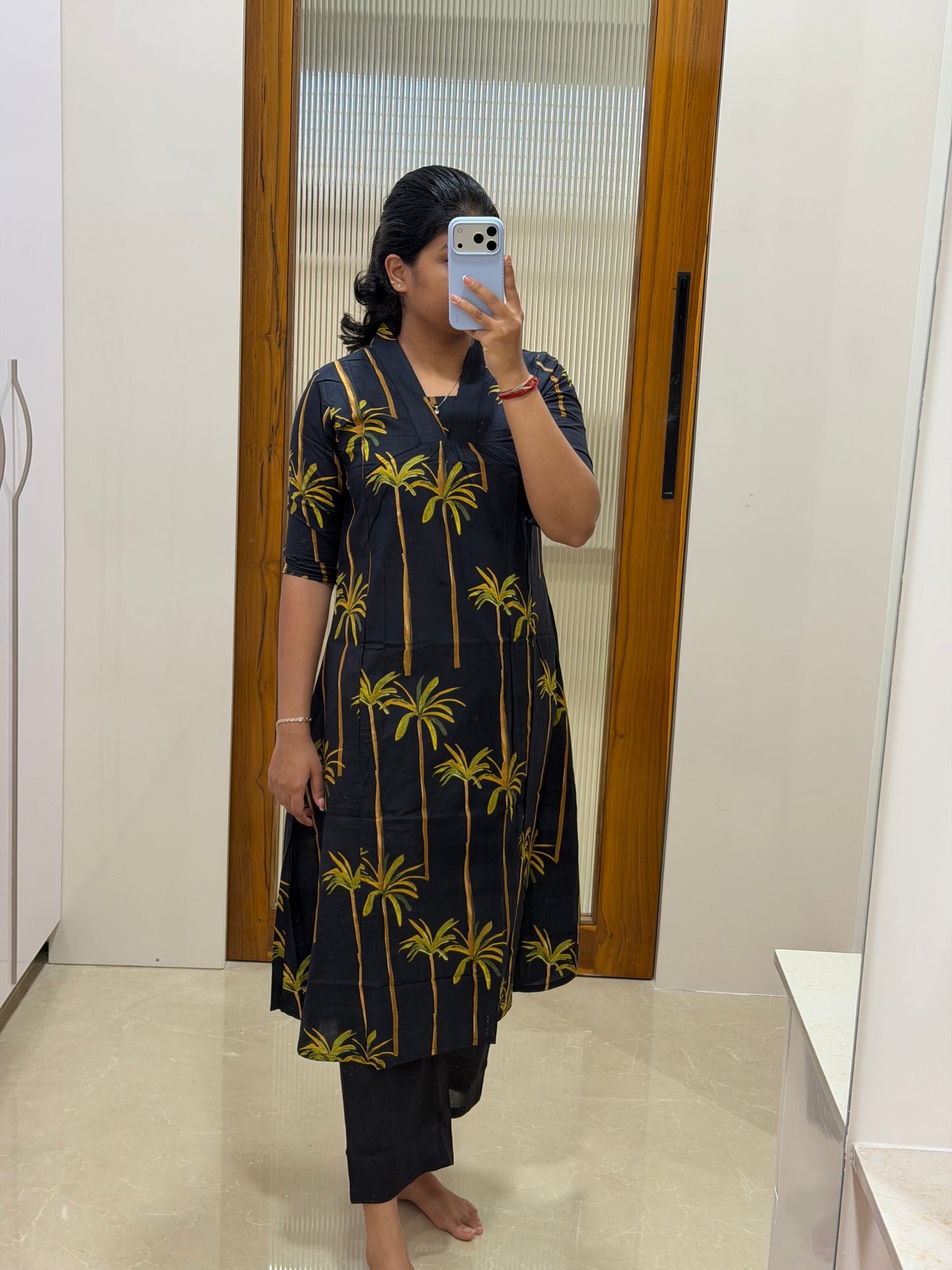 Black tree A-line coord set