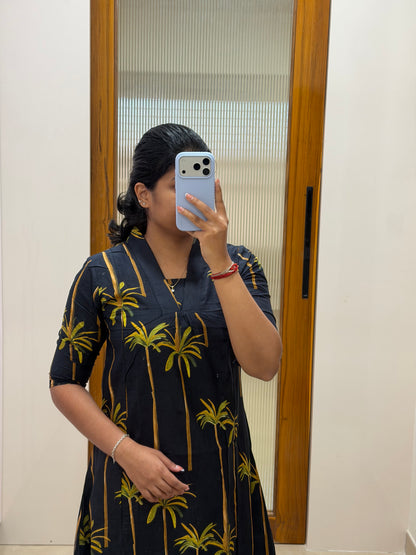 Black tree A-line coord set