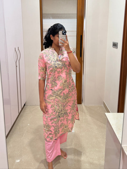 Bright pink forest coord set