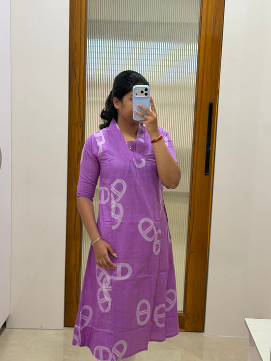Lilac A-line kurti only