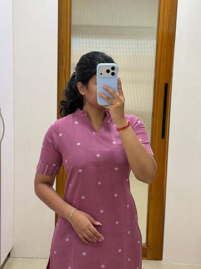 Purple handloom coord set