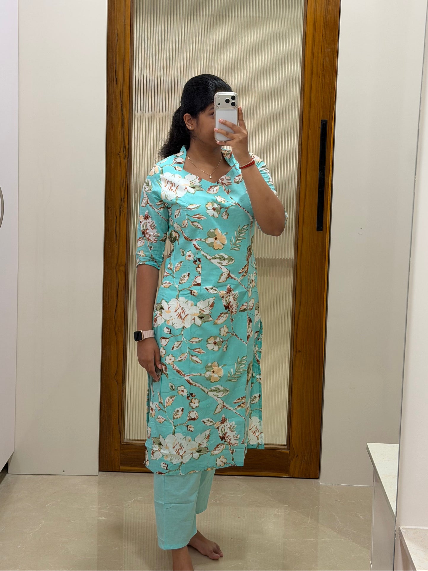 Bright blue bird coord set