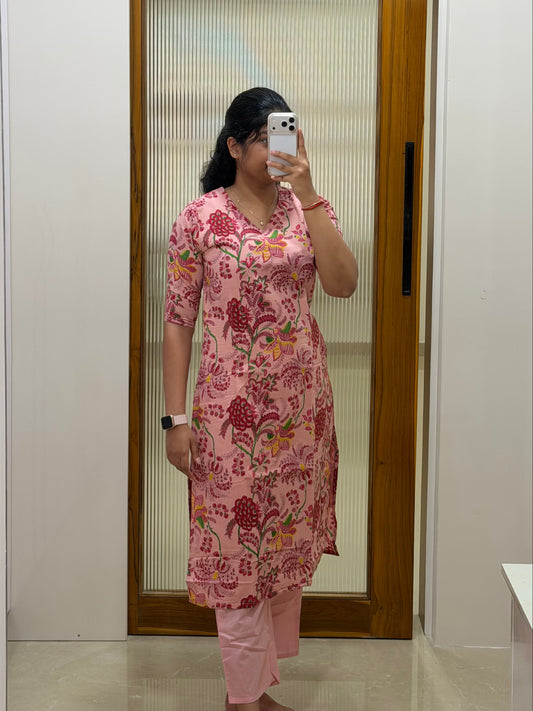 Pink floral coord set