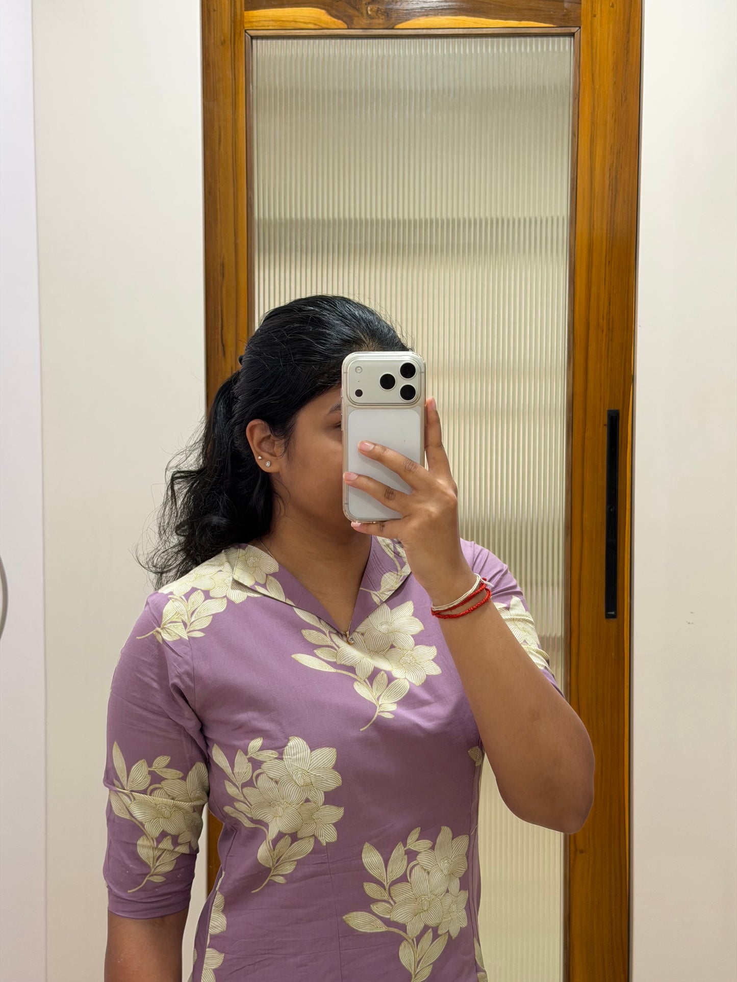 Light purple floral coord set