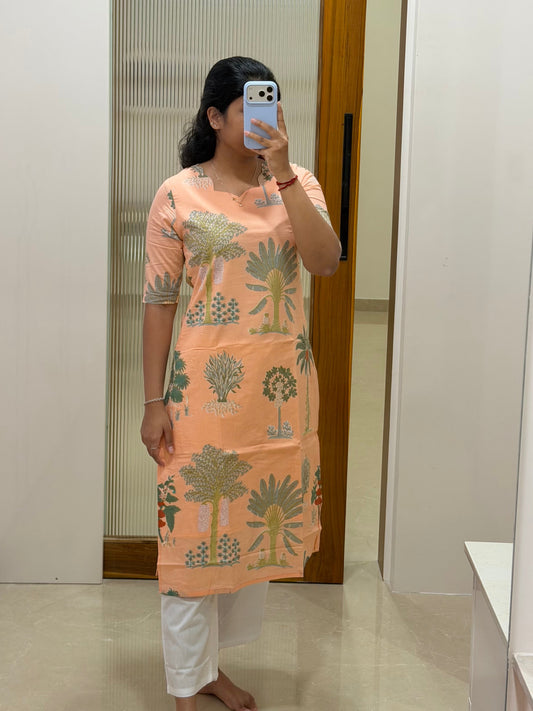 Light Peach forest Coord set