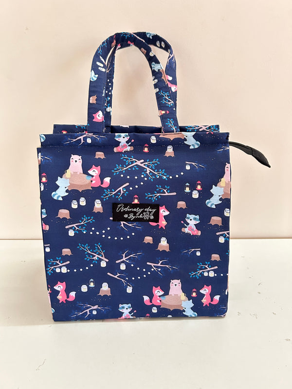 Navy Campfire Lunch bag