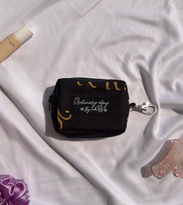 Black leopard - coin purse