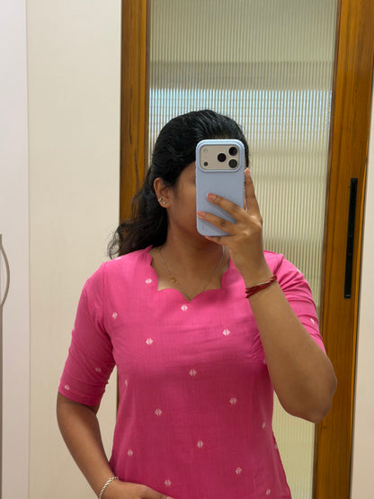 Pink handloom coord set